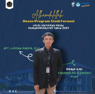 Dosen Program Studi Farmasi Lolos Sertifikas Dosen tahun 2024