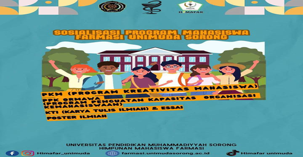 Sosialisasi Program Mahasiswa Farmasi (Pkm, Ppkormawa, Kti (Karya Tulis Ilmiah) & Essai Dan Poster) 2024